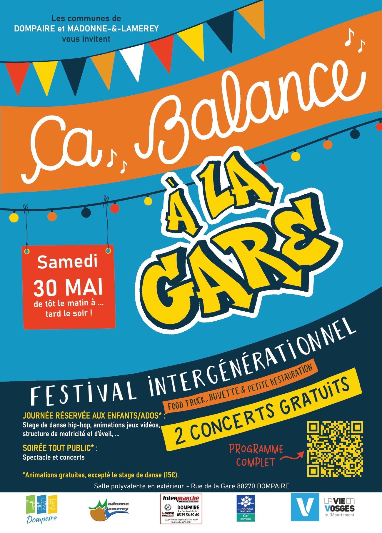 FESTIVAL « CA BALANCE A LA GARE » A DOMPAIRE